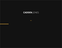Tablet Screenshot of caddenjones.com